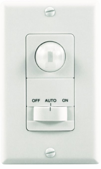 HeathZenith SL-6113-WH Motion-Activated Wall Light Switch White
