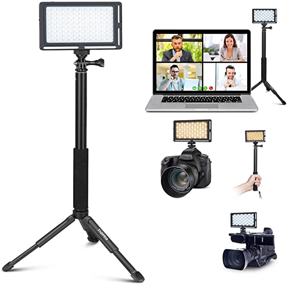 Video Conference Lighting Kit, Photography Lighting Dimmable Color 3000K-6500K LED Video Light Lamp with Tripods for Remote Working/Video Recording/Zoom Call Lighting/Live Streaming/YouTube/TikTok