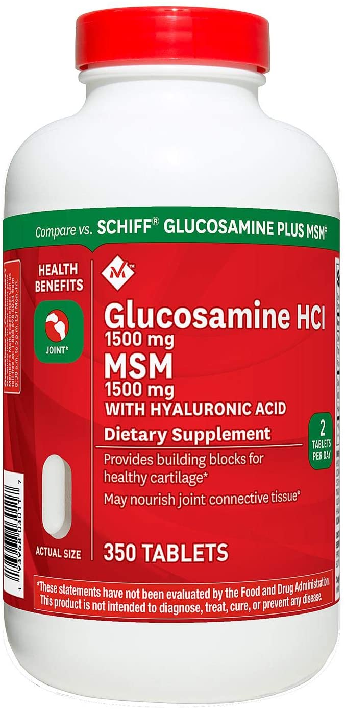 Member's Mark Glucosamine Hcl 1500 Mg with Msm 1500 Mg, Tablets, 250-Count