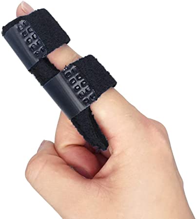 Trigger Finger Splint, Finger Knuckle Immobilization, Built-in Aluminium Support Trigger, Mallet Finger Brace Relieve Pain, Adjustable Strap