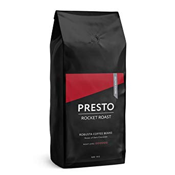 Presto Coffee Beans - Robusta Rocket Roast - Dark Roast Whole Bean Energy Drink - (Coffee Beans 1KG)