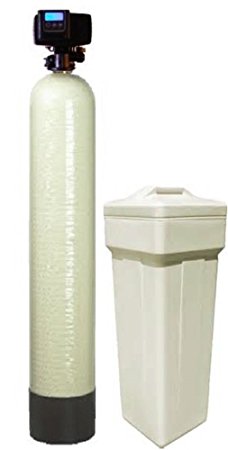 Fleck 5600 SXT Water Softener Ships Loaded With Resin In Tank For Easy Installation (32,000 Grains, Almond)