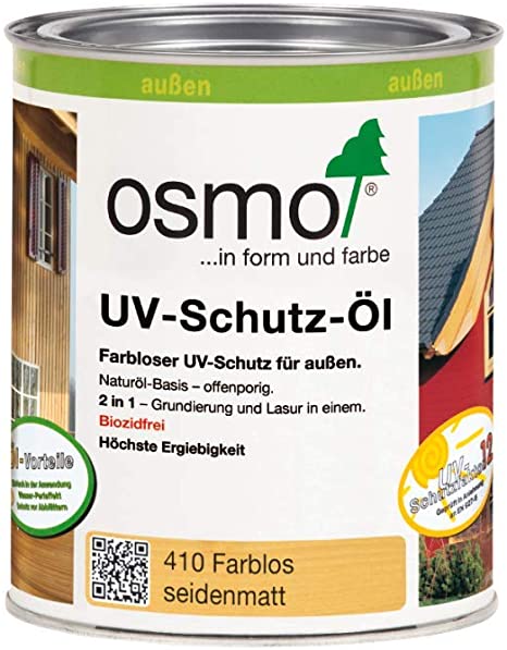 Osmo UV-Protection Oil - 410 Clear - .75 Liter