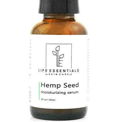 Hemp Seed Moisturizing Facial Serum - Reduce Fine Lines, Wrinkles, Acne - Soothes Inflammation & Moderates Oil Production - Made with Pure Hemp Seed Oil