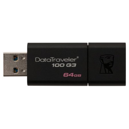 Kingston Digital 64GB 100 G3 USB 3.0 Data Traveler (DT100G3/64GB)