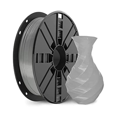 NOVAMAKER PETG Filament 1.75mm, Clear Grey PETG 3D Printer Filament, 1kg Spool(2.2lbs), Dimensional Accuracy  /- 0.02mm, Fit Most FDM Printer