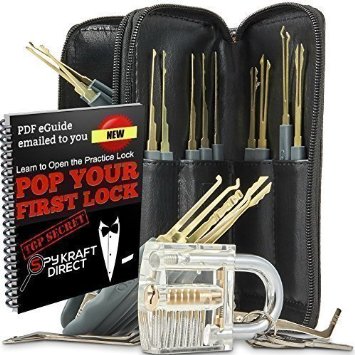 SPY KRAFT DIRECT Lock Pick Set and Practice Pad Lock
