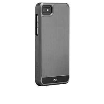 Case-Mate Blackberry Z10 Faux Brushed Aluminum - Retail Packaging - Silver