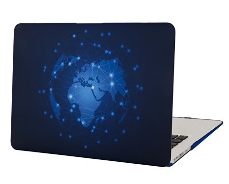 Mosiso Air 13 Inch Case, Ultra Slim LightWeight Plastic Hard Shell Soft-Touch Snap On Cover for MacBook Air 13.3"(A1466 & A1369), Blue Constellation