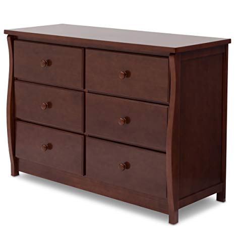 Delta Children Clermont 6 Drawer Dresser, Chocolate