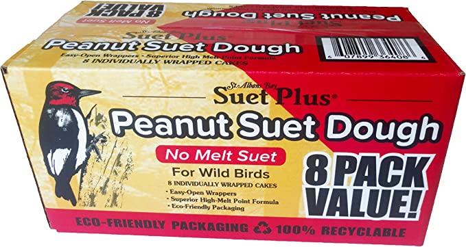 Suet Plus Peanut No Melt Suet Cake 8 Pack 12 oz Each