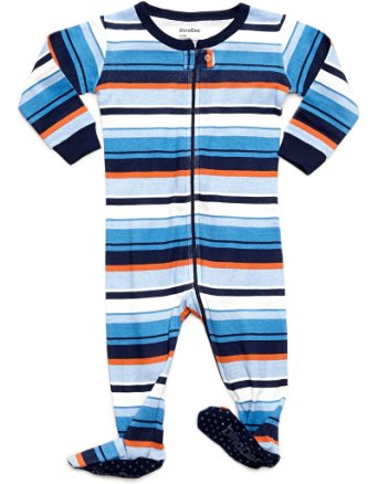 DinoDee Baby Striped Footed Sleeper Pajama 100% Cotton (6M-5Years)