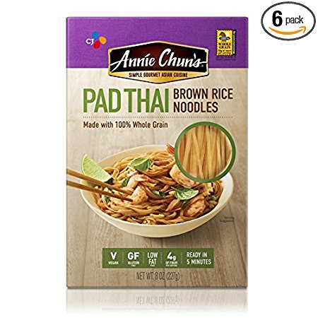 Annie Chun's Brown Rice Noodles, Pad Thai, 8 Ounce (Pack of 6)