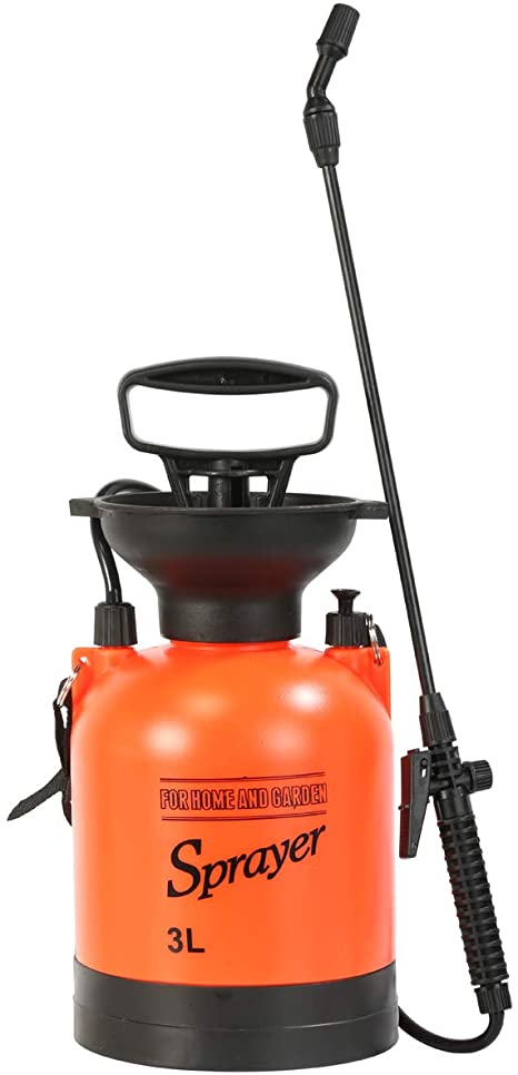 CLICIC Lawn and Garden Portable Sprayer 0.8 Gallon - Pump Pressure Sprayer Includes Shoulder Strap