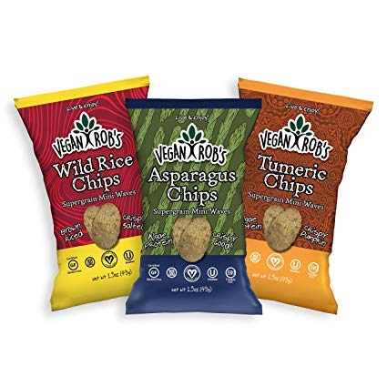 Vegan Rob's Gluten Free Rice Chips, Variety Pack, 12 Count