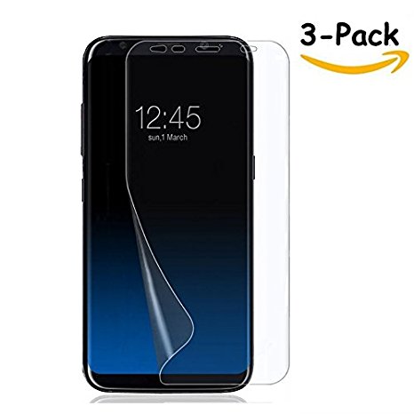 Galaxy S8 Screen Protector Full Screen Coverage Anti-Explosion HD Ultra Clear Film for Samsung Galaxy S8 (3 Pack)