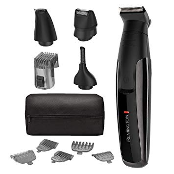 Remington PG6171 The Crafter: Beard Boss Style and Detail Kit, Trimmer, Grooming with BeauWis Blade Brush (12 Pieces)