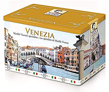 Matilde Vicenzi Verona Assorted Italian Creme Pastries Biscuits Gift Tin Set - 907 g