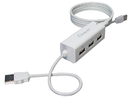 Hawking Technology 3-Port USB 2.0 Hub/Easy Link File Sharing for Windows XP/7/8/10  and Mac OS 10.4/ 10.5 or later (HU2P4)