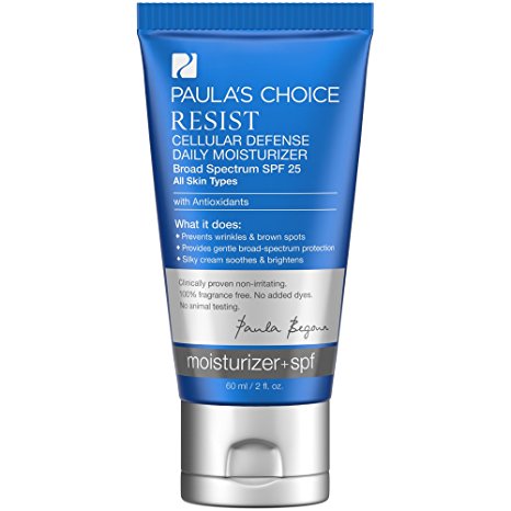 Paula's Choice RESIST Cellular Defense Daily Moisturizer SPF 25 with Antioxidants for Normal to Dry Skin, Sensitive Skin - 2 oz