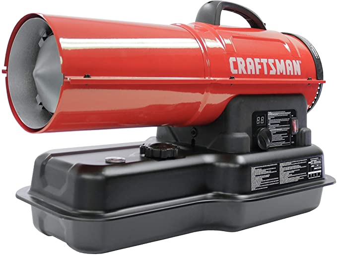 Craftsman CMXEHAO80FAK Forced Air Kerosene Heater, Red