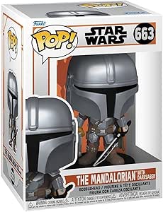 Funko Pop! Star Wars: The Mandalorian - The Mandalorian with Darksaber