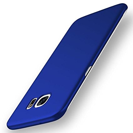 YIHAILU Galaxy S7 Edge Case, Smoothly Frosted Matte Shield Hard Cover Skin Shockproof Ultra Thin Slim Case Full Body Protective Scratch Resistant Slip Resistant Cover for Samsung S7 Edge (Silky Blue)