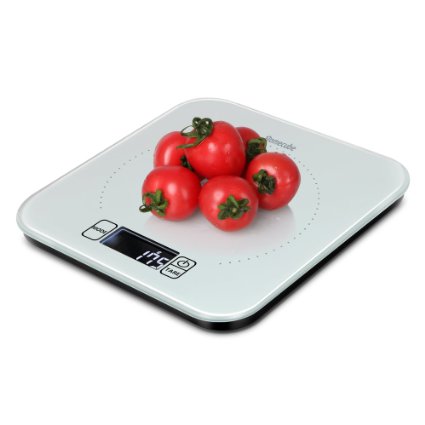 Homecube 33lbs15kgs Digital Glass Top Kitchen Food Scale Multifunctional High Precision Weighing Scale