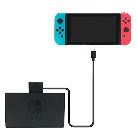Dock and Charger Extender Cable for Nintendo Switch, Support 10 Gbps Data Transfer Rate - 3.28 feet