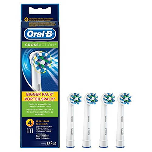 Oral-B Cross Action Replacement Toothbrush Heads 4 per pack