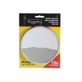 Harry D Koenig and Co 15x Magnification Mirror with Suction Cup Round 5 Inch