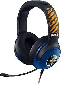 Razer Kraken V3 X Wired USB Gaming Headset: 285g Lightweight Build - TriForce 40mm Drivers - HyperClear Cardioid Mic - 7.1 Surround Sound - Chroma RGB Lighting - Fortnite Edition