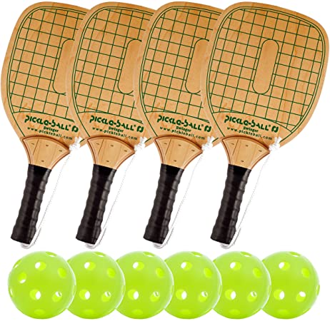 Pickle-Ball, Inc. Swinger Pickleball Paddle and Bundle Options - Quality Durable Wood Racquet and Sets