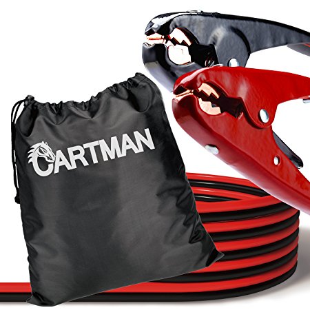 Cartman Heavy Duty Booster Cable in Carry Bag 2 Gauge (2AWG x 20 Feet)