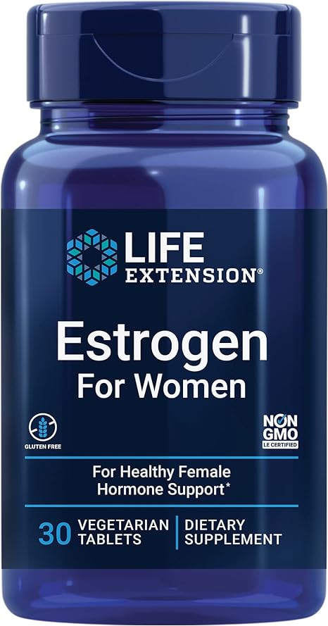 Life Extension Estrogen For Women For Healthy Female Hormone Support 30 Vegetarian Tablets