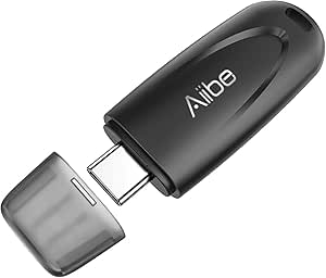 Aiibe 64GB USB C Flash Drive Thumb Drive USB C Drive Up to 110MB/s Read USB 3.2 Gen 1 USB C Memory Stick 64GB Flash Drive USB Stick for Phone, Laptop, Tablet, USB C Devices (Black)