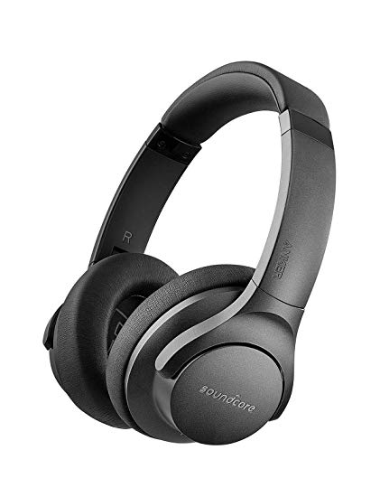 Soundcore Life 2 Over-Ear Headphones, Active Noise Cancellation, Hi-Res Audio, cVc Noise Cancellation, and Travel Case