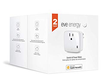 Eve Energy 2 Set - Smart Plug & Power Meter, switch a connected device on and off, voice control, no bridge necessary, Bluetooth Low Energy (Apple HomeKit)