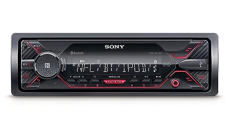 Sony Car Stereo DSX-A410BT Digital Media Receiver with NFC, Bluetooth, USB, AUX, FM (Black), PRE Out - 2 x 2V, Output Power - 55W x 4, 10 Band Equalizer