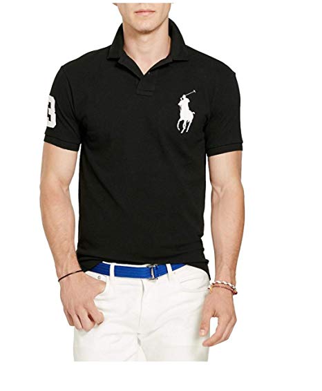 Polo Ralph Lauren Mens Custom Fit Big Pony Logo Polo Shirt