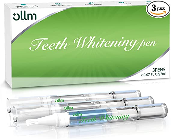 Teeth Whitening Pen Bleaching Gel - 3 Pcs Tooth Whitening Gel Professional, 20  Uses, Effective＆Painless, No Sensitivity, Easy to Use, Beautiful White Smile Tooth Whitener for Home, Travel