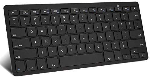 OMOTON Ultra-Slim Bluetooth Keyboard for Samsung Galaxy Tab Series, Galaxy Note Series Tablet and other Android Devices, Black