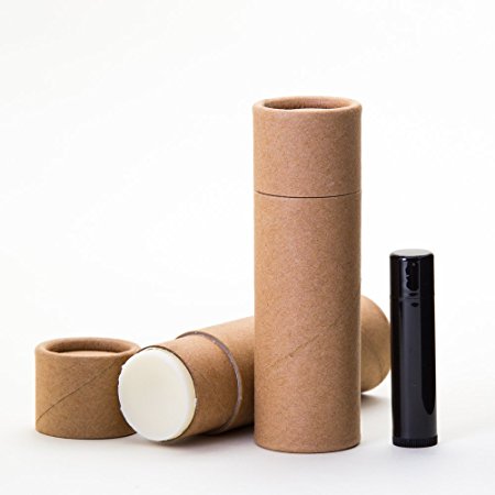 2.5 OZ Kraft Paperboard Lip Balm/Deodorant/Cosmetic/Lotion Tubes x12