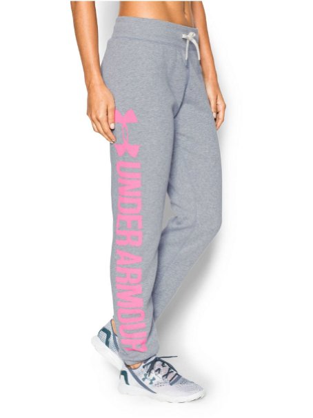 Under Armour Women's UA Favorite Fleece Word Mark Boyfriend Pant