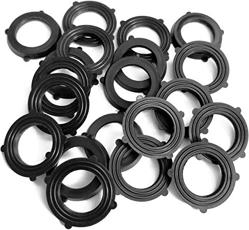 TTSAM Garden Hose Seal Waters Hose Washers Hose Ring, Rubber Hose Gaskets Firmly Set Inside Fittings for Garden Hose and Water Faucet (Pack of 20)