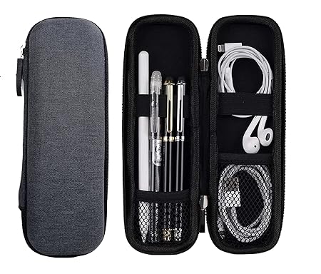 Unigear Apple Pencil Case Holder,Slim EVA Carrying Case/Bag/Pouch/Holder for Apple Pencils,Executive Fountain Pen,Ballpoint Pen,Stylus Touch Pen (Dark Gray)