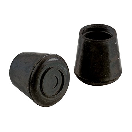 Shepherd Hardware 8762E 1-Inch Inside Diameter Rubber Leg Tips, 24-Pack, 1", Black