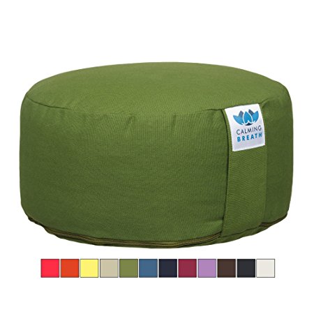 CalmingBreath Organic Yoga Meditation Cushion (Great Colours) É