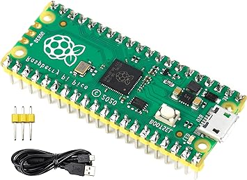 waveshare with Pre-Soldered Header Raspberry Pi Pico Development Board,Based on Raspberry Pi RP2040 Chip,Dual-Core ARM Cortex M0  Processor, Flexible Clock Running up to 133 MHz