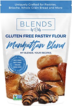 Blends By Orly - Gluten Free Baking Flour - Manhattan Blend - Gluten-free Pastry Flour for Donuts, Bagels and Specialty Breads 20 oz. Bag